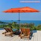 Costway 15FT Patio Double-Sided Umbrella Crank Outdoor Garden Market Sun Shade Red\Blue\Coffee\Beige\Navy\Orange\Turquoise